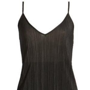 OPEN EDIT BLACK MINI PLEAT DRESS CHEMISE SZ SMALL
